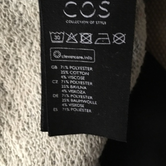 COS black cocoon coat - Picture 5 of 8